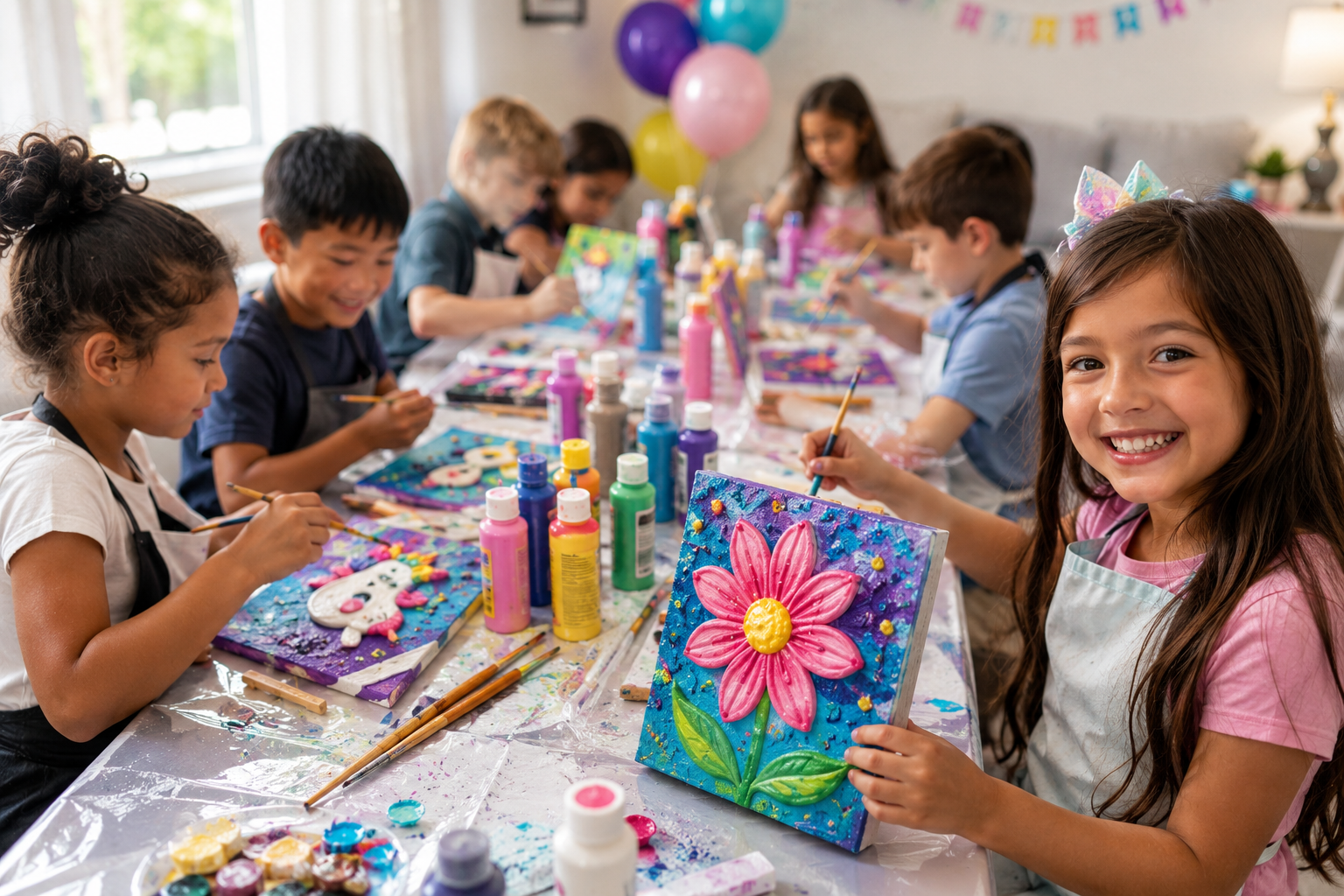 Kids birthday art party Toronto